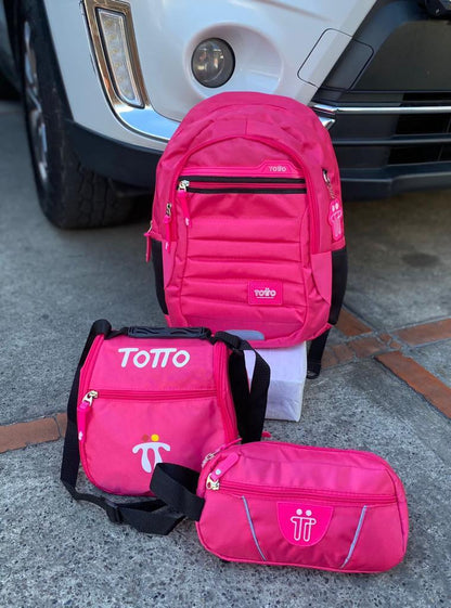 Morral Totto con Cartuchera y Lonchera: Práctico, duradero y con estilo por tan solo  $109.000