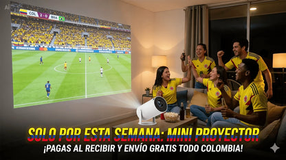 Vive el Mundial en Pantalla Gigante  Mini Proyector Portátil. POR TAN SOLO  $159900