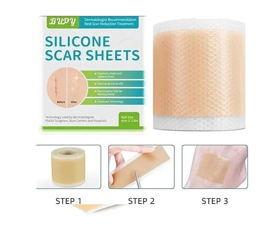 Cinta de Silicona Transpirable para Cicatrices