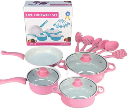 Set De Ollas Y Utensilios De Cocina 13pcs Por solo $80.000