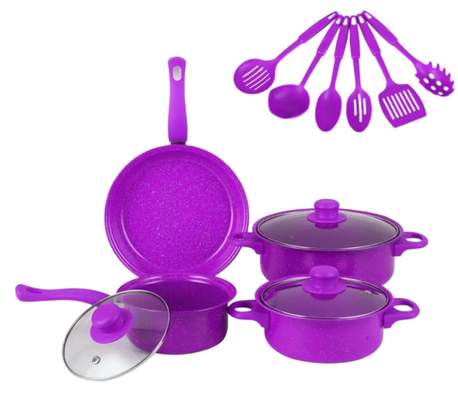 Set De Ollas Y Utensilios De Cocina 13pcs Por solo $80.000