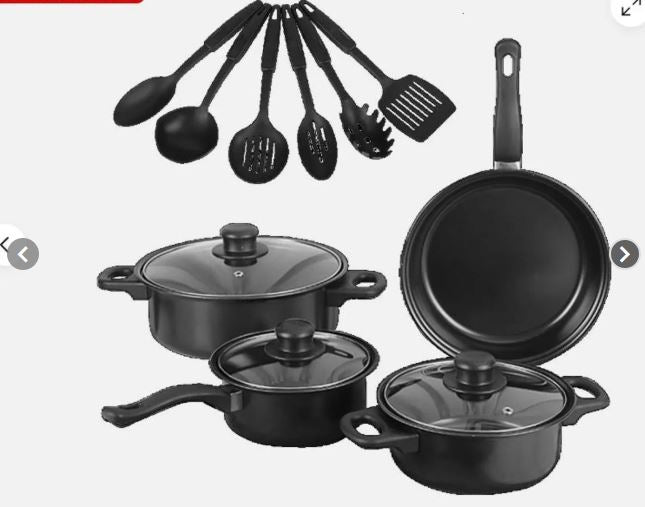 Set De Ollas Y Utensilios De Cocina 13pcs Por solo $80.000